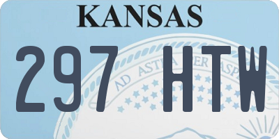KS license plate 297HTW