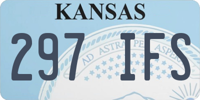 KS license plate 297IFS