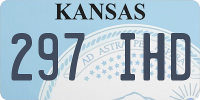 KS license plate 297IHD