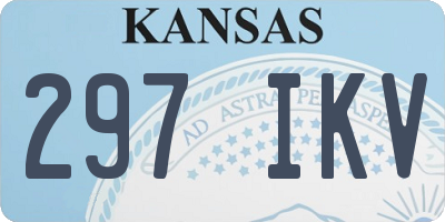 KS license plate 297IKV
