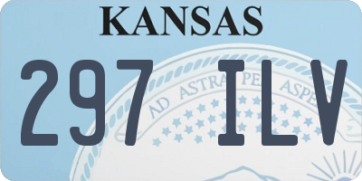 KS license plate 297ILV
