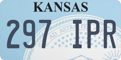 KS license plate 297IPR