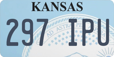 KS license plate 297IPU