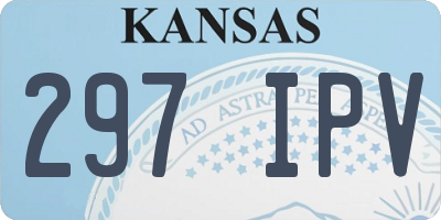 KS license plate 297IPV
