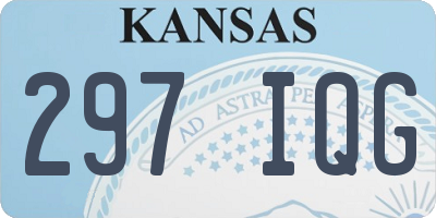KS license plate 297IQG