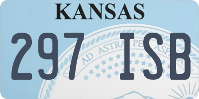 KS license plate 297ISB