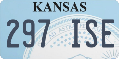 KS license plate 297ISE