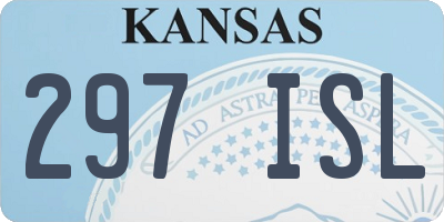 KS license plate 297ISL