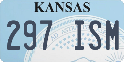 KS license plate 297ISM