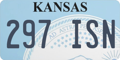 KS license plate 297ISN