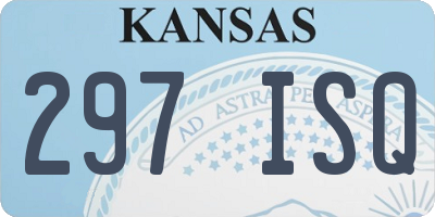 KS license plate 297ISQ