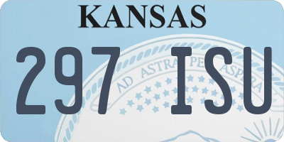 KS license plate 297ISU
