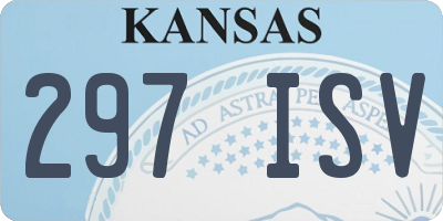 KS license plate 297ISV