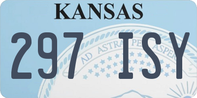 KS license plate 297ISY