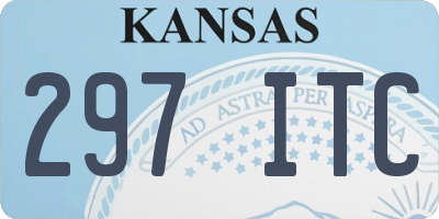 KS license plate 297ITC