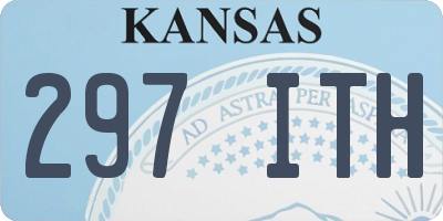 KS license plate 297ITH
