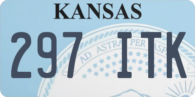 KS license plate 297ITK
