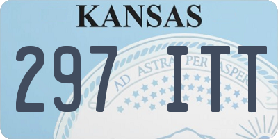 KS license plate 297ITT
