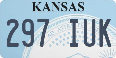 KS license plate 297IUK