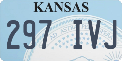 KS license plate 297IVJ