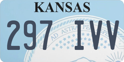 KS license plate 297IVV