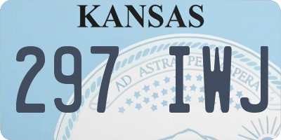 KS license plate 297IWJ