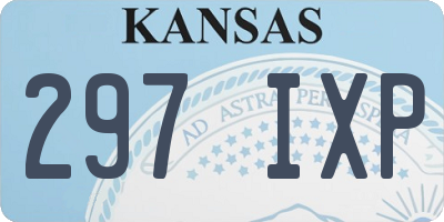KS license plate 297IXP