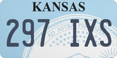 KS license plate 297IXS