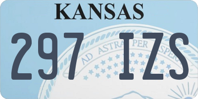 KS license plate 297IZS