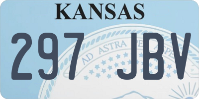 KS license plate 297JBV