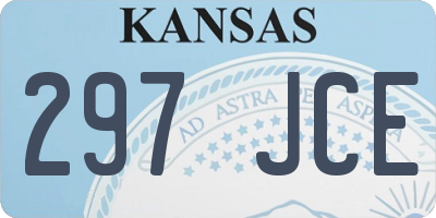 KS license plate 297JCE