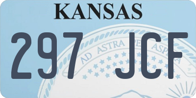 KS license plate 297JCF