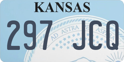 KS license plate 297JCQ