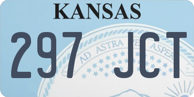 KS license plate 297JCT