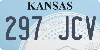 KS license plate 297JCV