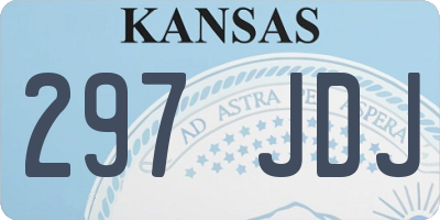 KS license plate 297JDJ