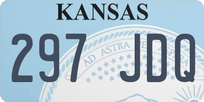 KS license plate 297JDQ