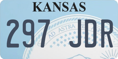 KS license plate 297JDR