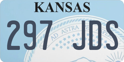 KS license plate 297JDS