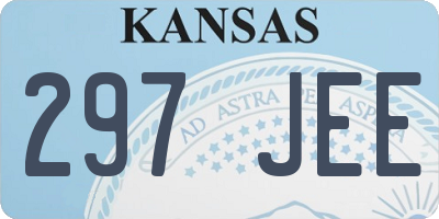 KS license plate 297JEE