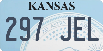 KS license plate 297JEL