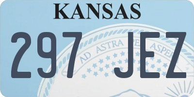 KS license plate 297JEZ