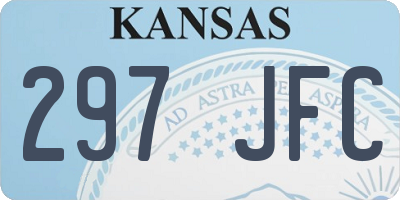 KS license plate 297JFC