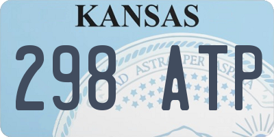 KS license plate 298ATP