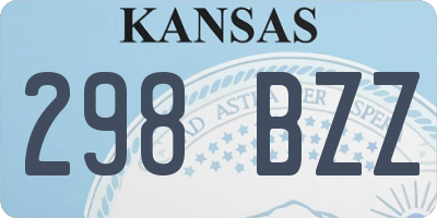 KS license plate 298BZZ