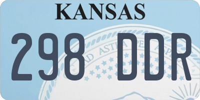 KS license plate 298DDR