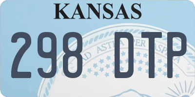 KS license plate 298DTP