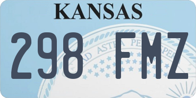 KS license plate 298FMZ