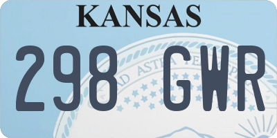 KS license plate 298GWR
