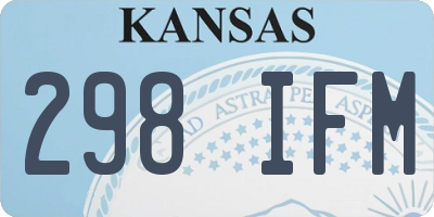 KS license plate 298IFM
